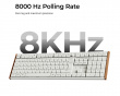 K5 Ultra Low-Profile 100% 8K Trådlöst Tangentbord - Wood White [Keychron Milk POM Brown]