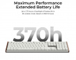 K5 Ultra Low-Profile 100% 8K Trådlöst Tangentbord - Wood White [Keychron Milk POM Brown]