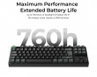 K8 Ultra 80% 8K Trådlöst Tangentbord - Svart [Keychron Apex Red]