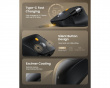 EM25 Fast-Scroll Ergonomisk Mus - Svart