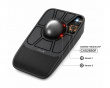 EM06 Anpassningsbar Trackball Mus - Svart