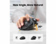 EM01 NL Trådlös Ergonomisk Trackball Mus - Svart