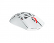 Beast X Medium V2 Trådlös Gamingmus - Vit/Röd