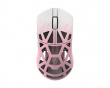Beast X Max V2 Trådlös Gamingmus - Rosa/Vit