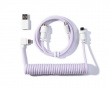 Coiled Aviator Kabel Angled 8K - Ljuslila