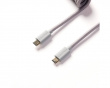 Coiled Aviator Kabel Straight 8K - Grå