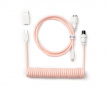 Coiled Aviator Kabel Straight 8K - Ljusrosa