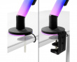 Alzare RGB - Skärmstativ med gasarm Svart
