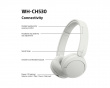 WH-CH530 Trådlösa On-Ear hörlurar - Vit