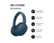 WH-CH730 trådlösa brusreducerande Bluetooth-hörlurar blå