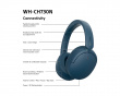 WH-CH730 trådlösa brusreducerande Bluetooth-hörlurar blå