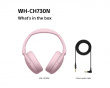 WH-CH730 Trådlösa brusreducerande Bluetooth-hörlurar - Rosa