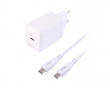 USB-C GaN-väggladdare 70 W - 1,8 m - Vit