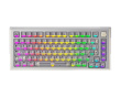 A75Ultra - 75% Magnetiskt ANSI-tangentbord [QIAN] - Silver White