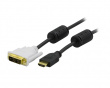 HDMI till DVI-D 2m Svart