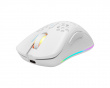 WM80 Trådlös RGB Gamingmus Ultralätt - Vit (DEMO)
