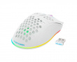 WM80 Trådlös RGB Gamingmus Ultralätt - Vit (DEMO)
