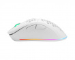 WM80 Trådlös RGB Gamingmus Ultralätt - Vit (DEMO)