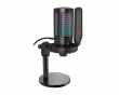 AMPLIGAME USB Gaming Mikrofon RGB (PC/PS4/PS5) - Svart (DEMO)