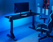 Heavy Duty RGB Gaming Skrivbord 136 x 60 cm - Svart (DEMO)