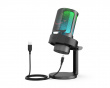 AMPLIGAME A8 USB Gaming Mikrofon RGB (PC/PS4/PS5) - Svart (DEMO)