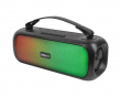 Trådlös LED Högtalare 2x 4 W - Regntålig Bluetooth Boombox Svart (DEMO)