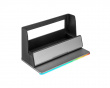 Skrivbordsställ med RGB - Skrivbord förvaring - Grå (DEMO)