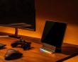 Skrivbordsställ med RGB - Skrivbord förvaring - Grå (DEMO)