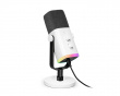 AMPLIGAME AM8 RGB USB/XLR Mikrofon - Dynamisk Mikrofon - Vit (DEMO)