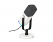 AMPLIGAME AM8 RGB USB/XLR Mikrofon - Dynamisk Mikrofon - Vit (DEMO)