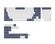 OEM Dye-Sub PBT Keycap Set - Bluish Black White Full Set Nordic (DEMO)