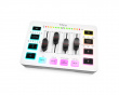 AMPLIGAME SC3 Gaming USB Mixer - Mixerbord för Streaming & Podcast - Vit (DEMO)
