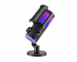 Ampligame AM6 Kondensatormikrofon med RGB - Svart (DEMO)