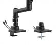 Skärmstativ 20kg Heavy-Duty 17”-49” Svart med USB Portar - 1 Skärm (DEMO)