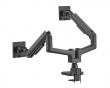 Skärmstativ 20kg Heavy-Duty 17”-35” Svart med USB Portar - 2 Skärmar (DEMO)