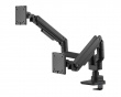 Skärmstativ 20kg Heavy-Duty 17”-35” Svart med USB Portar - 2 Skärmar (DEMO)