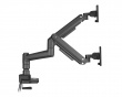 Skärmstativ 20kg Heavy-Duty 17”-35” Svart med USB Portar - 2 Skärmar (DEMO)
