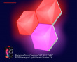 GXT903 VYBZ Sexkantiga Ljuspaneler 3-Pack Expansionspaket (DEMO)