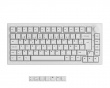 5075B Plus-S Black on White Trådlöst Tangentbord - Vitt [V3 Cream Yellow Pro] (DEMO)