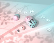 Beast Miao - Trådlös Gamingmus - Blå/Rosa [Omron Opticals] (DEMO)
