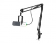 AM8T USB/XLR Dynamisk Mikrofon med bomarm - Vit (DEMO)