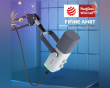 AM8T USB/XLR Dynamisk Mikrofon med bomarm - Vit (DEMO)