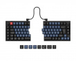 Q11 Hotswap Knob Split ISO Tangentbord - Svart [Gateron G Pro Red] (DEMO)