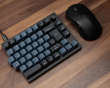 Q11 Hotswap Knob Split ISO Tangentbord - Svart [Gateron G Pro Red] (DEMO)