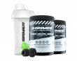 2 x 600g X-Tubz HOFFA Svart Metal Berry- 60 Portioner + Shaker