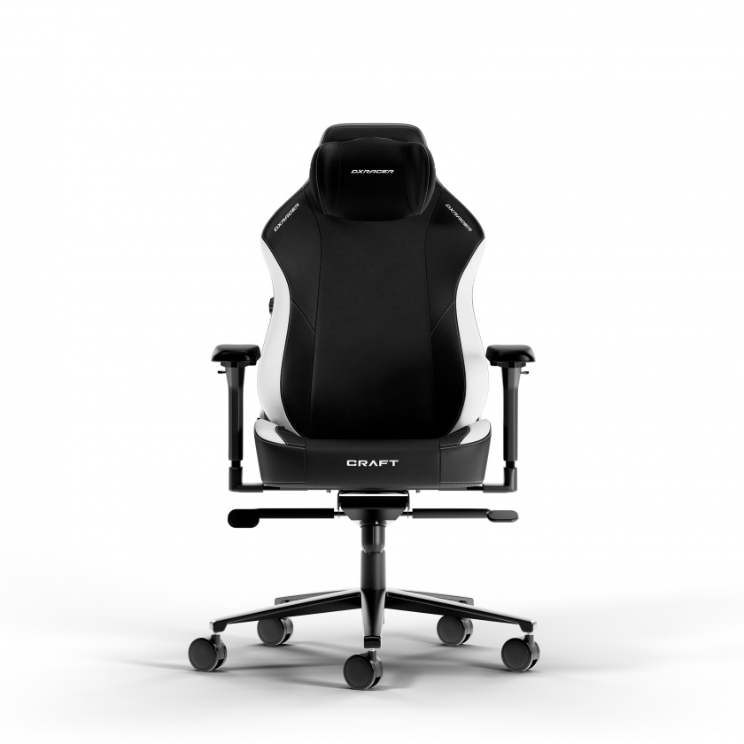 DXRacer CRAFT L Svart & Vit EPU Läder