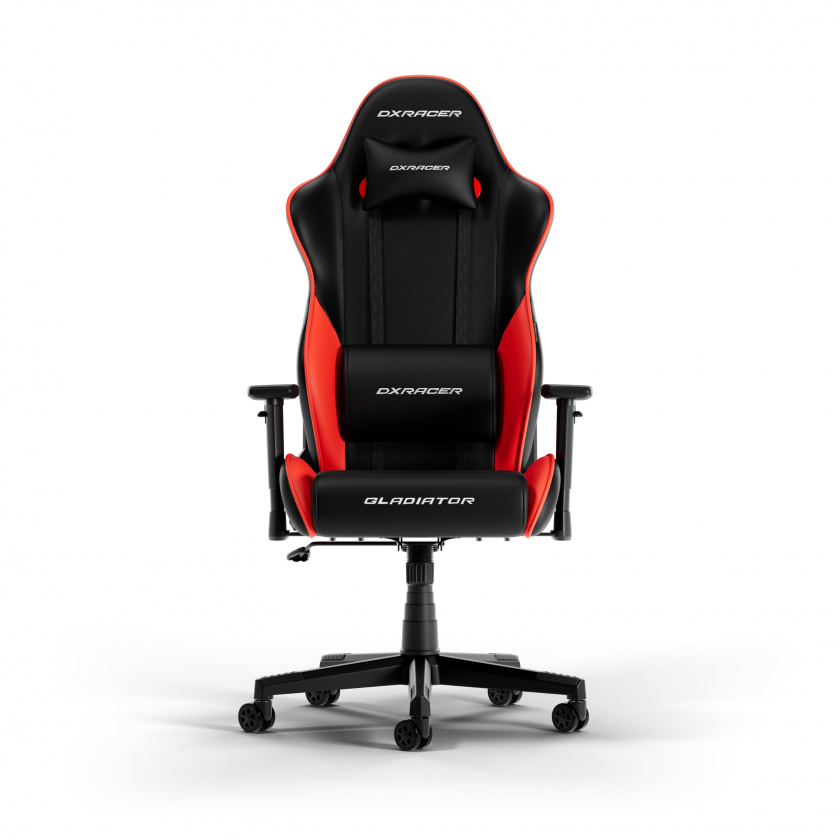 DXRacer GLADIATOR L Svart & Röd PVC Läder