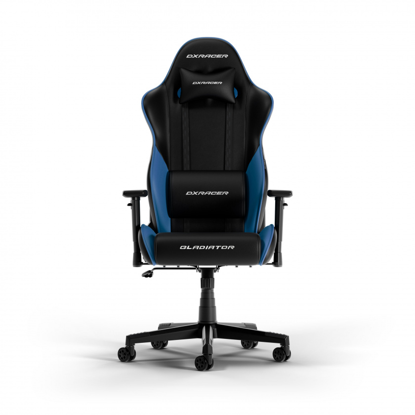 DXRacer GLADIATOR L Svart & Blå PVC Läder