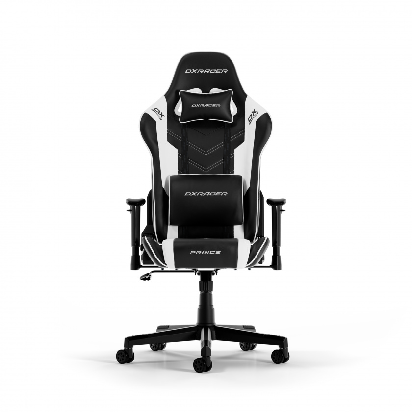 DXRacer PRINCE L Svart & Vit PVC Läder