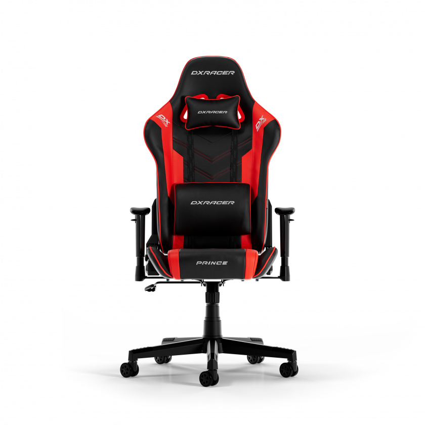 DXRacer PRINCE L Svart & Röd PVC Läder